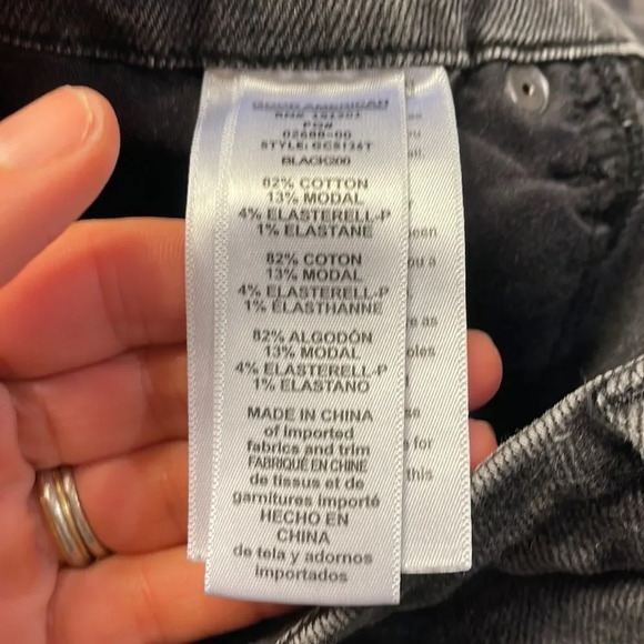 GOOD American Good Curve woman’s black jeans - Picture 10 of 12